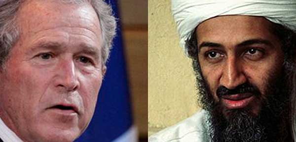 George W. Bush e Osama bin Laden
