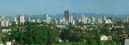 Curitiba sentido nordeste-sudoeste