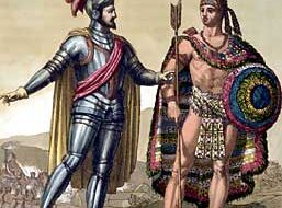 Hernán Cortés e Montezuma