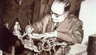 Getulio assina lei de criação da Petrobras