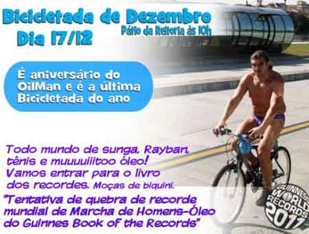 Cartaz da Bicicletada publicado na Gazeta do Povo