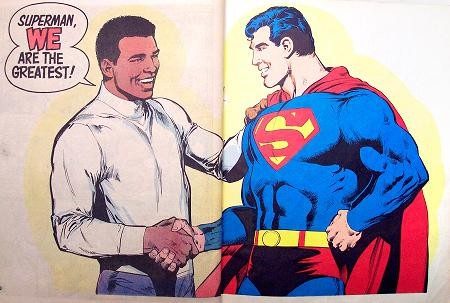 Paz entre Superman e Muhammad Ali