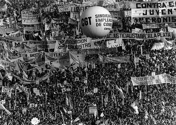 Protestos populares na Argentina, 1982