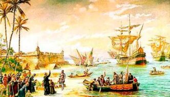 Chegada de Estácio de Sá no Rio de Janeiro