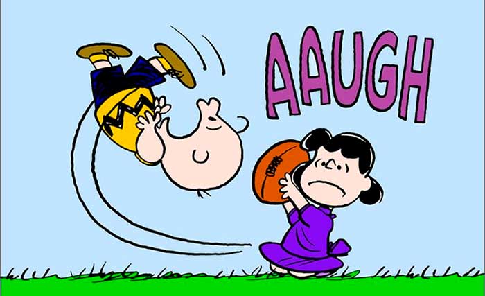 Lucy e Charlie Brown