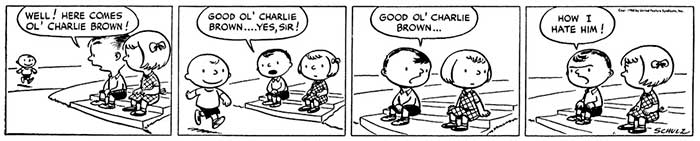 Tirinha de Peanuts 1950