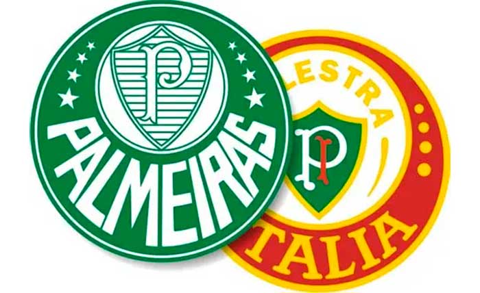 Escudos do Palestra Itália e Palmeiras