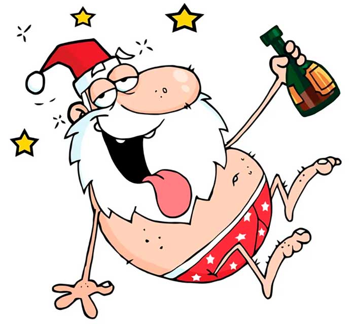 Papai Noel bêbado