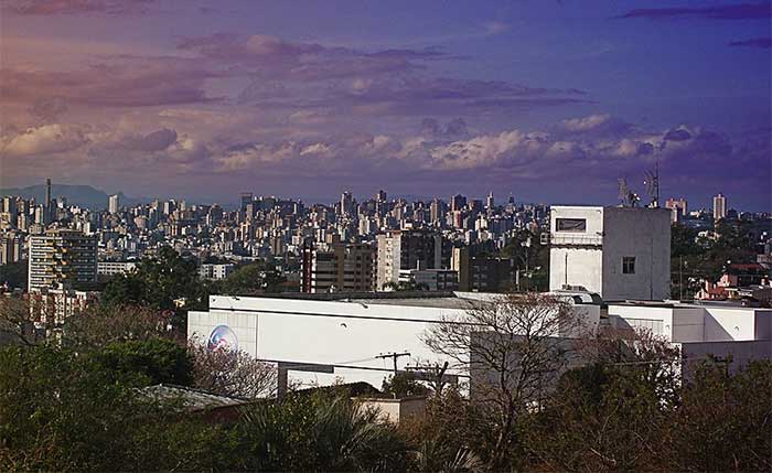 Vista do morro da Azenha, Porto Alegre.