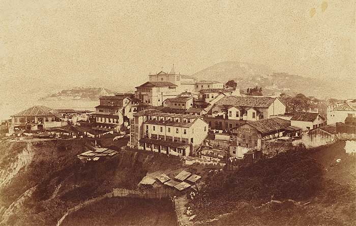 Morro do Castelo, cerca de 1890