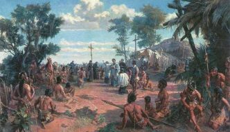 Fundação de São Paulo por Oscar Pereira da Silva, 1909.