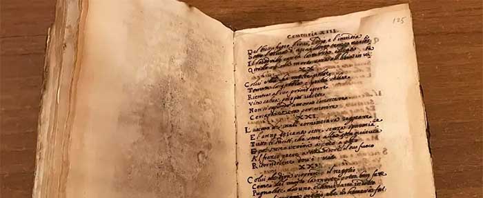 Nostradamus - manuscrito