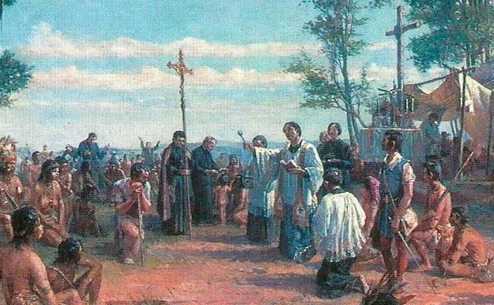 Primeira missa - Fundação de São Paulo, 1554.