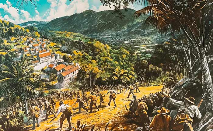 Combate durante Guerra dos Emboabas